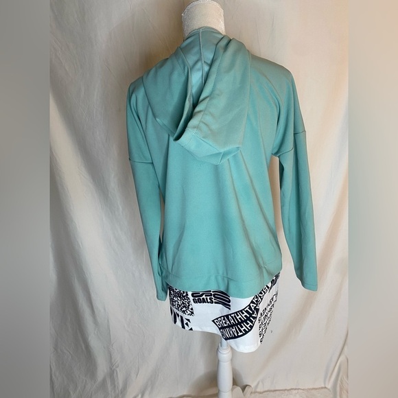 Women modest two piece hooded shirt with pants color mint size 1 ( fits M-L) - Picture 7 of 10